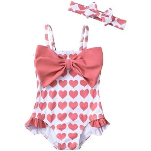 Mioglrie Toddler Baby Girl Swimsuit Infant Bathing Suits Summer Beach Swim Suit Newborn One Piece Swimwear for Girls