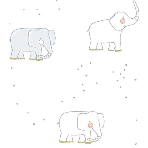 Stokke Sleepi Fitted Oval Crib Sheet, Elephant