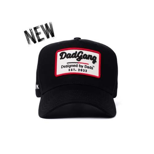 The Garage Hat - Black/Red/Cream – dadgang.co