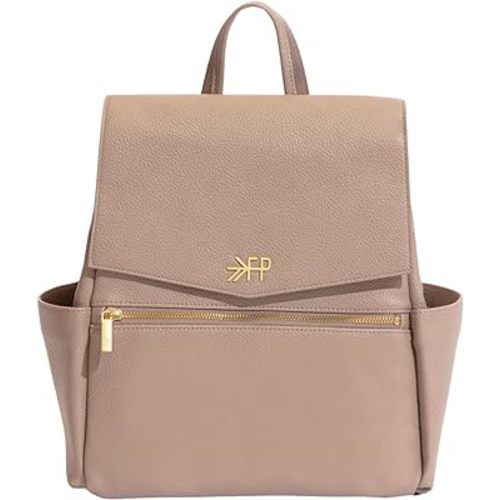 Freshly Picked Mini Classic Diaper Bag Backpack, Vegan Leather Baby Diaper Bag, Backpack Diaper Bag for Women (Fig)