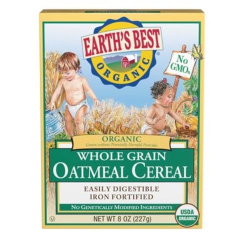 Earth's Best Organic Whole Grain Oatmeal Baby Cereal - 8oz