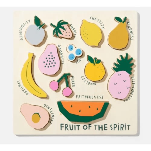 Catholic Fruit of the Spirit Wooden Puzzle
