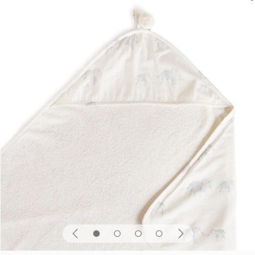 PEHR Follow Me Hooded Towel (Color: Elephant)