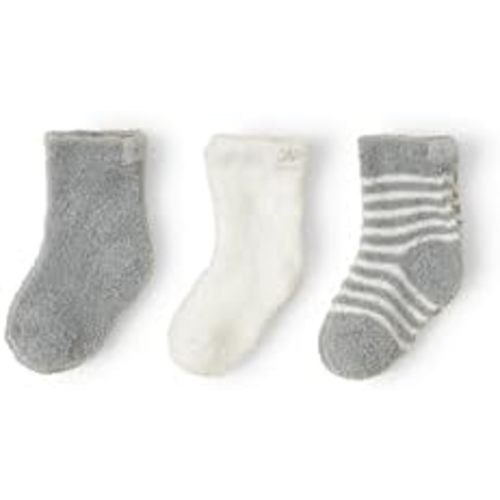 Barefoot Dreams Unisex Baby CozyChic Lite Infant Socks 3 Pack