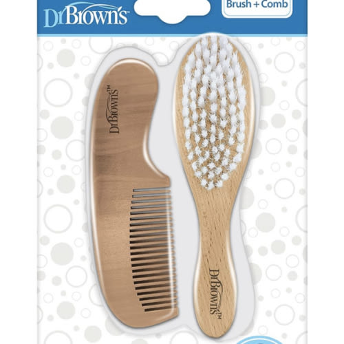 Dr. Brown's Soft and Safe Baby Brush + Comb