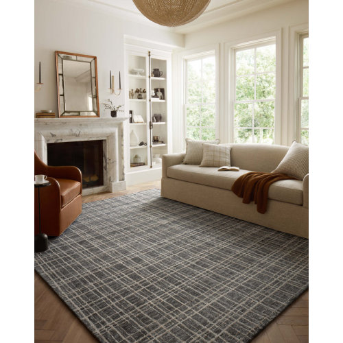 Chris Loves Julia x Loloi Polly Graphite / Pebble Area Rug & Reviews | Wayfair
