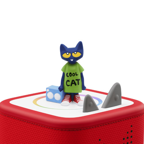 ACDANC Pete the Cat Audio Play Figurine for Portable Speaker, Small, Multicolor, Plastic