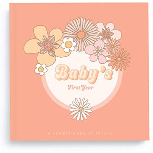 Lucy Darling Flower Child Memory Book, First 5 Years Journal & Photo Album, Fun Baby Scrapbook Album for Baby Girl, Unique Keepsake Baby Books, Milestone Diary for Girls, Busy Parents & New Mom Gifts