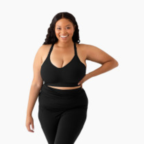 Kindred Bravely Sublime Support Low Impact Nursing & Maternity Sports Bra - Black, X-Large Busty