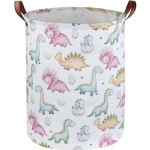 Essme Kids Dinosaur Laundry Basket,Dinosaur Laundry Hamper for Boys Room Decor,Baby hamper,Nursery Hamper,Cute Basket.(Cute Dinosaur )
