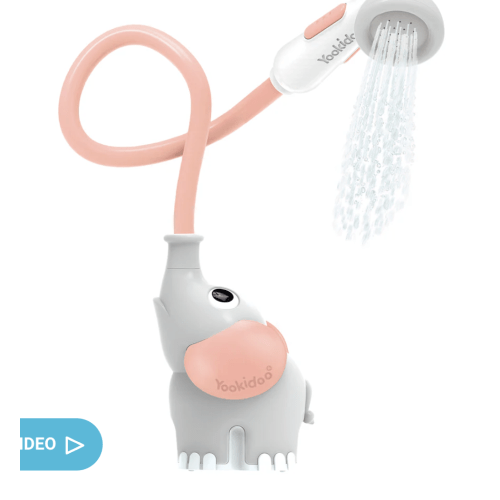 Elephant Baby Bath Shower Head- Pink