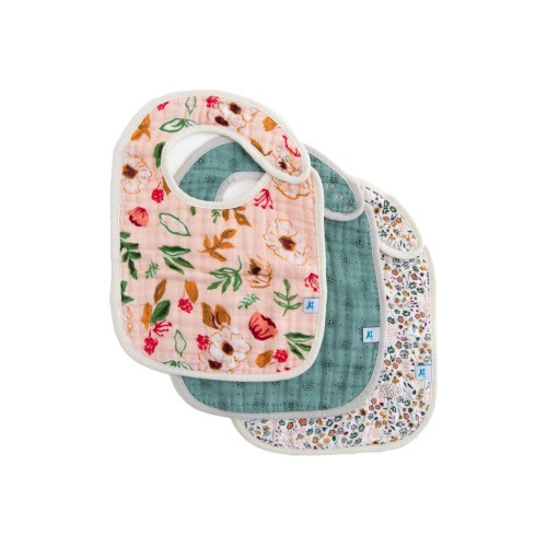 3-Pack Classic Cotton Muslin Bibs