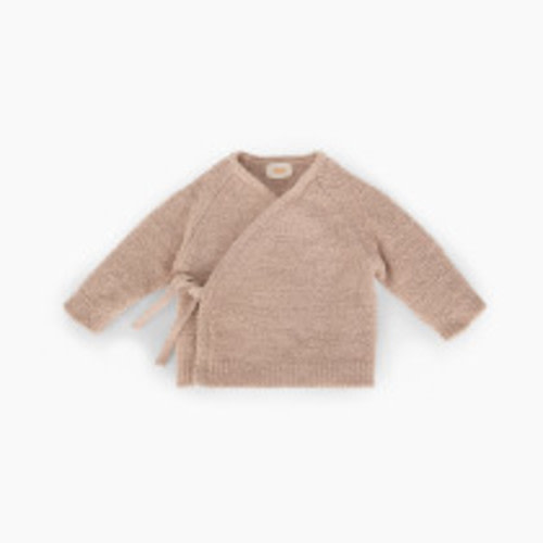 7AM Enfant Fuzzy Wrap Top - Pecan, 0-3 M