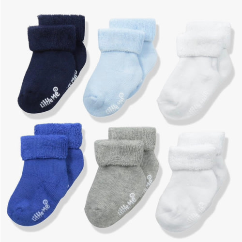 Little Me baby-boys Baby Boys' 6 Pack Socks