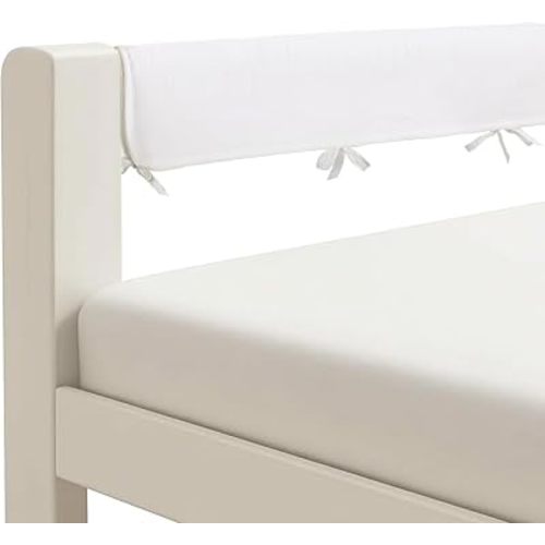 Toddlers' Bed Rail Protecter,Easy InstallEnhanced Safety Mostly Fit (4pc-White)