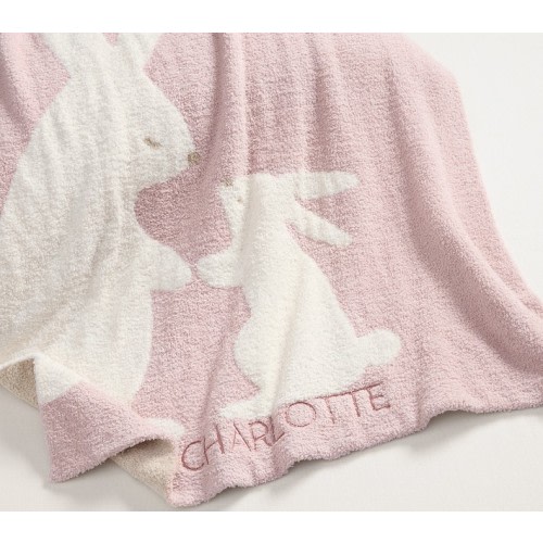 Fuzzy Bunny Baby Blanket