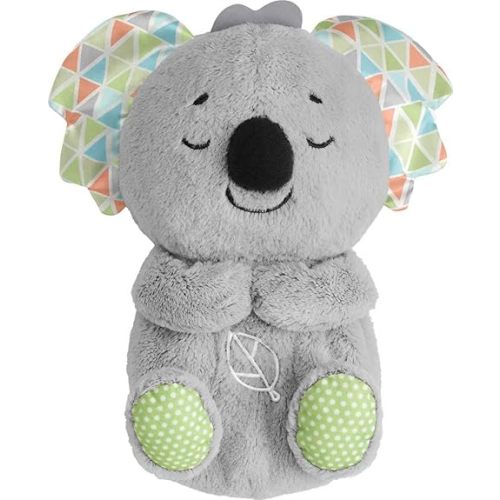 Fisher-Price Baby Toy Soothe 'n Snuggle Koala Plush Sound Machine with Customizable Music Lights & Breathing Motion for Newborns 0+ Months