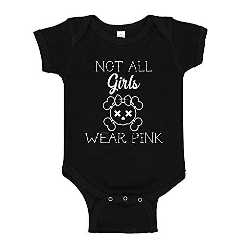 Not All Girls Wear Pink Alternative Punk Baby Bodysuit Goth Toddler T-Shirt
