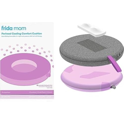 Frida Mom Donut Pillow Perineal Comfort Cushion with Cold Pack for Pain Relief, Postpartum Essentials