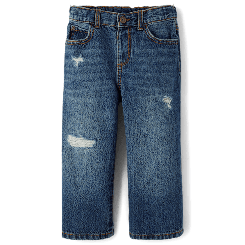 Baby And Toddler Ripped Baggy Jeans - Blue