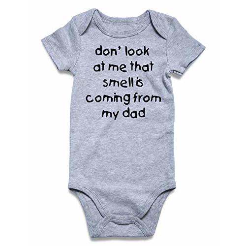 UNICOMIDEA Baby Boys Girls Romper Letter Printed Newborn Outfit Short Sleeve Bodysuits 0-12 Months