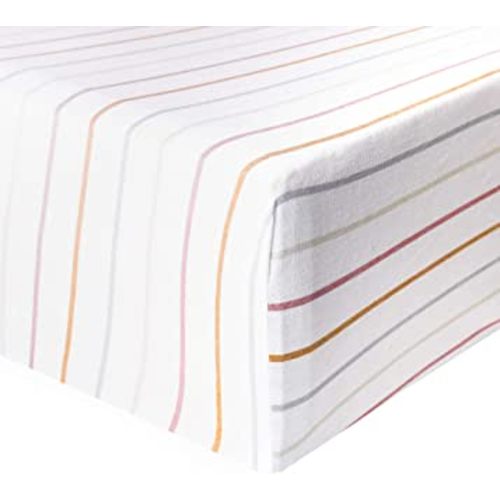 Premium Knit Baby Crib Sheets for Boys and Girls by Copper Pearl: Breathable and Soft, Fitted Crib Sheets for Standard Baby Mattresses, Crib Sheet for Baby Registry or Shower Gift, Piper