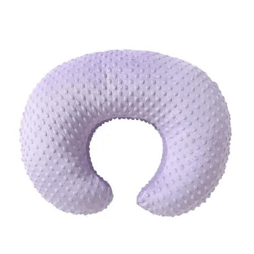 Nursing Pillow Cover Breastfeeding Pillow Cases Plush Dot Slipcover (Orchid)