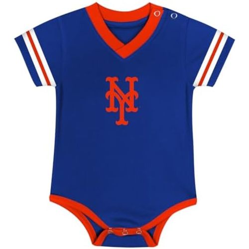 MLB Newborn & Infants 0-24 Months Official Primary Logo Creeper Romper Jersey