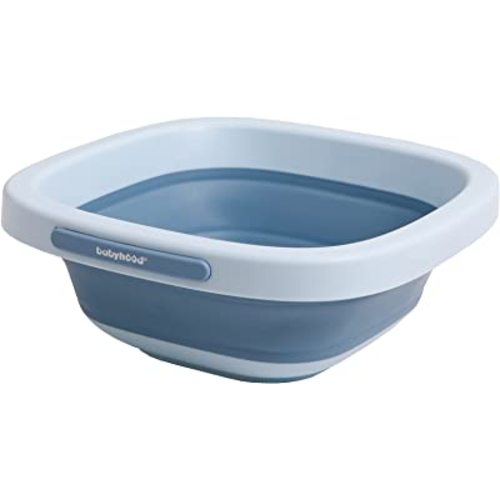 Babyhood Multi-Purpose Collapsible Wash Basin for Kids and Babies, Lightweight Portable Folding Basin for Washing Baby Bottles and Breast Pump Parts and Home Kitchen Outdoor Camping Use (2021blue)