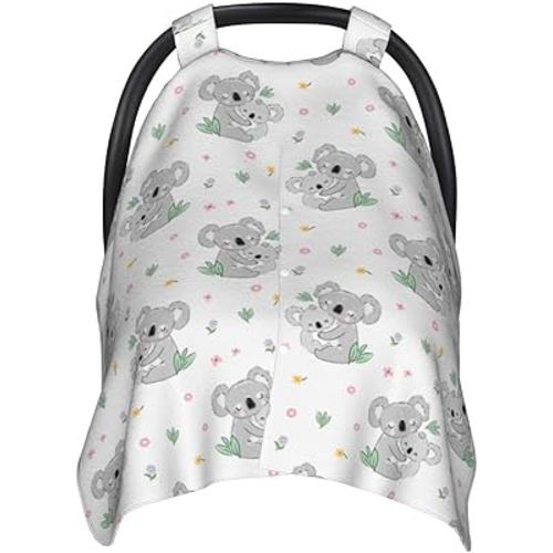 Koala Baby Car Seat Canopy Cover Multi Use Nursing Cover for Mom Nursing Covers Newborn Koala Shower Gift