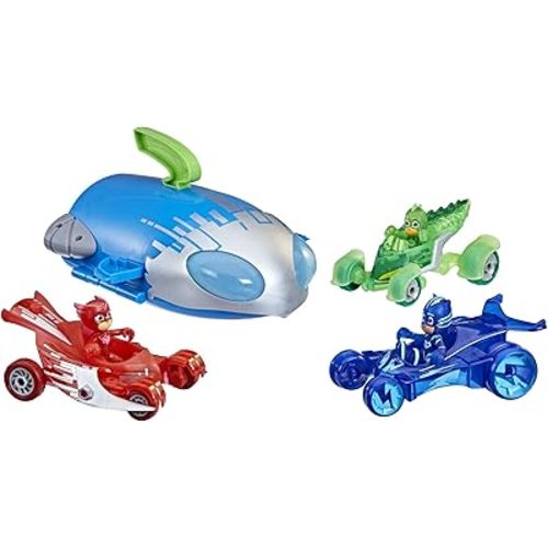 PJ Masks Hasbro PJ Ultimate Adventure Set Preschool Toy,Rocket HQ Playset with 3 Action Figures and 3 Vehicles,Age 3 and Up (Amazon Exclusive)
