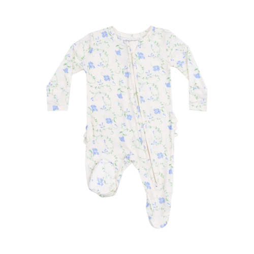 Angel Dear Sweet Vines Ruffle Zipper Footie