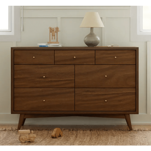 Palma 7-Drawer Assembled Double Dresser - Natural Walnut| Babyletto
