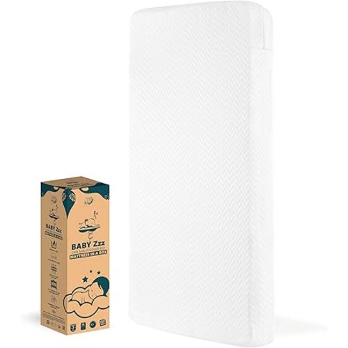 Dream On Me Baby Zzz 5" Baby Mattress, Greenguard Gold & JPMA Certified Crib Mattress, Fits All Standard Cribs & Toddler Beds, Waterproof Sleep Surface and Machine Washable Outer Cover