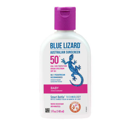 Blue Lizard Baby SPF 50+ Kids Sunblock, Sensitive Skin Sunscreen, Water Safe, Broad Spectrum, 5 fl oz