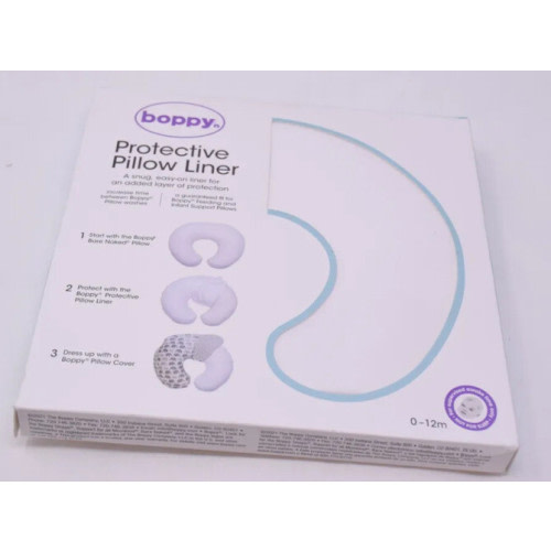 Boppy Protective Pillow Liner | Bright White Fabric | Brand New Fast Shipping