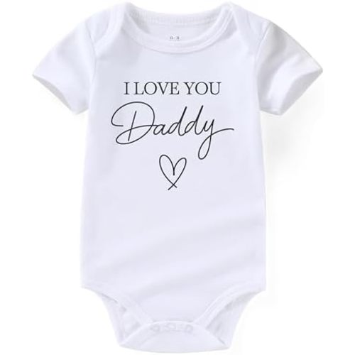 I love you Daddy girl Newborn Baby Boy Outfit Infant Funny Baby Girl Clothes
