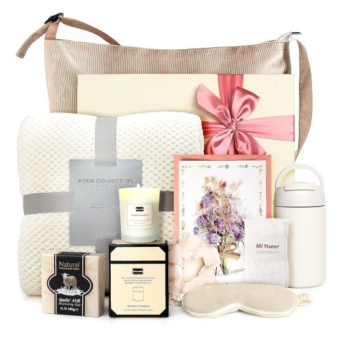 Gift Set, 10 Pcs Self Care Basket for Women, Get Well After Surgery, New Mom Care Package, Thinking of You for Mom Wife Friends Sister Her