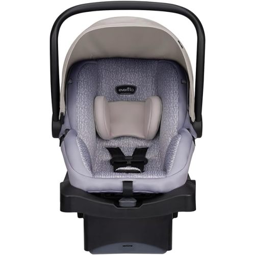 Evenflo LiteMax 35 Infant Car Seat (River Stone), Lightweight, Extended Use, Belt Lock-Off, Ergonomic Handle