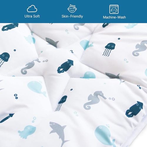 Baby Play Mat for 71'' x 59'' Playpen, Playmat for Babies and Toddlers, Baby Mat for Floor Large & Thick, Non Slip Cushioned Baby Play Mats for Floor, Kids Play Mat for Playpen Easy Clean, White