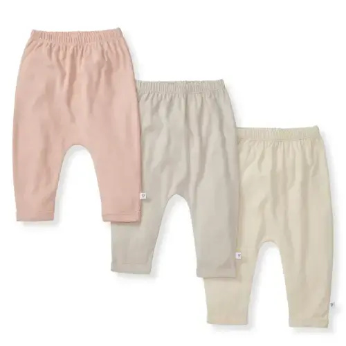 Solid Organic Cotton Baby Pants 3 Pack - Pink Sand – Burt's Bees Baby