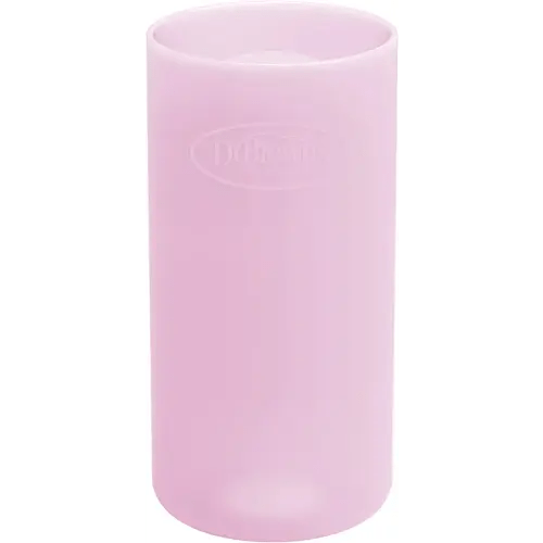 Dr. Brown's Options+ Narrow Glass Bottle Sleeve, 100% Silicone, Pink, BPA-Free, 8 oz, 1-Pack