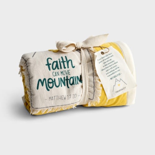 Faith Can Move Mountains - Baby Blanket