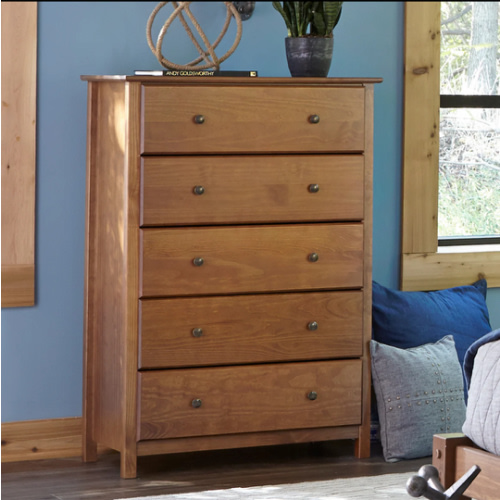 Shaker 5-Drawer Chest – Grain Wood Furniture