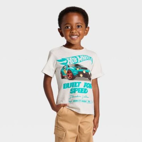 Toddler Boys' Hot Wheels Race Car T-Shirt - White 12M