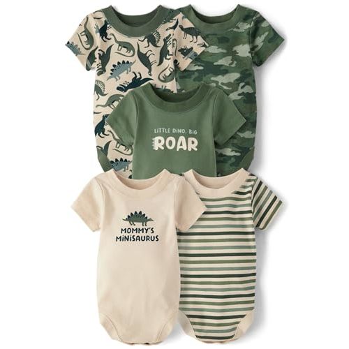 The Children's Place baby-boys And Newborn Short Sleeve Bodysuits, Multipacks
