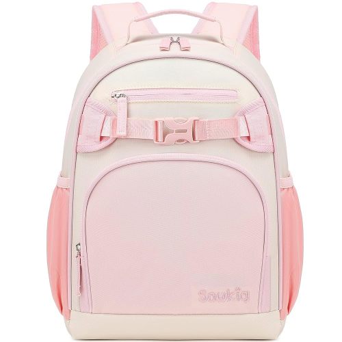 Lightweight Small Backpack for Kids Kindergarten Preschool Backpacks for Girls Ages 2-4-6 (Pink Cream)