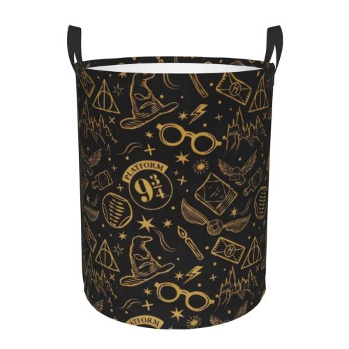 Hogwarts Magic Laundry Bags Muggles Dirty Clothes Basket Wizard Laundry Hamper ( HL25-S )