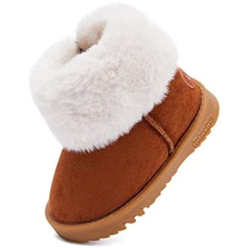 BMCiTYBM Girls Boys Snow Boots Warm Winter Fur Lined Baby Shoes (Infant/Toddler/Little Kid)