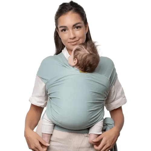 Boba Baby Wrap Carrier - Original Baby Carrier Wrap Sling for Newborns - Baby Wearing Essentials - Newborn Wrap Swaddle Holder, Newborn to Toddler Infant Sling (Serenity Sea Mist)